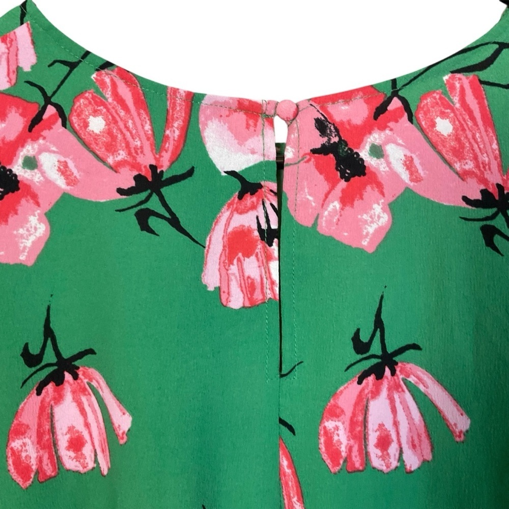 Who What Wear Green Floral Blouse XXL - Picture 5 of 8